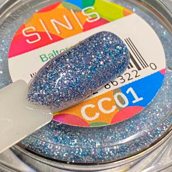 Cor dip glitters azules